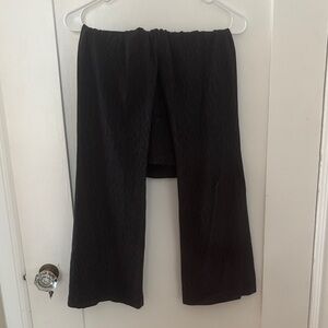 Lulu Lemmon Black Wide-Leg Pants